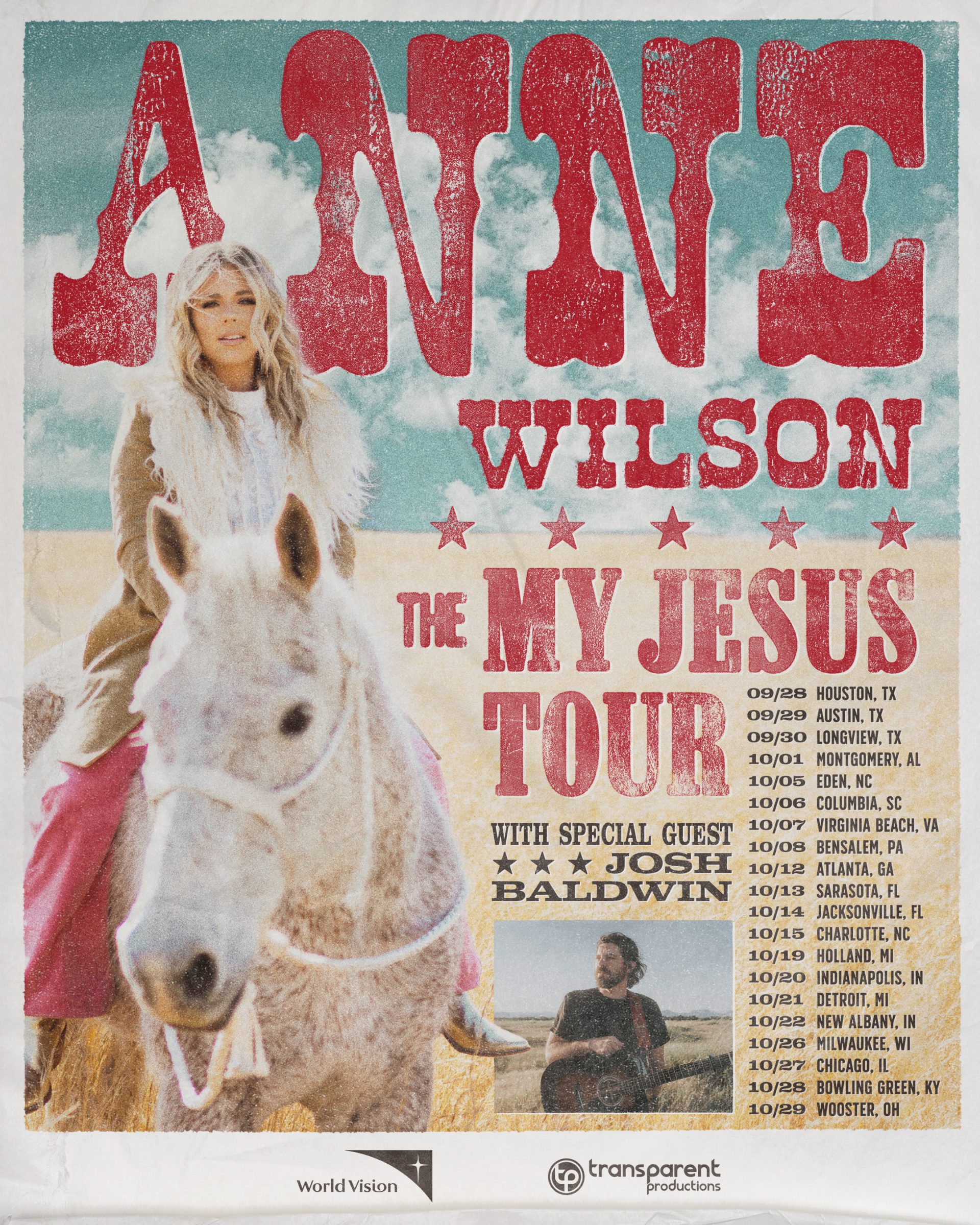 Anne Wilson 2026 concert poster